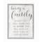 Stupell Industries Family is Being Loved Wall Art in Gray Frame
